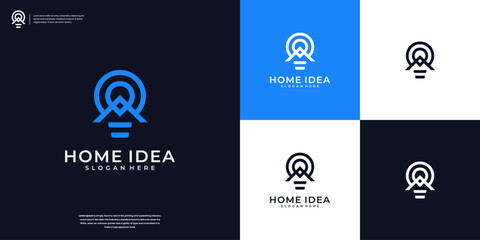 Wall Mural - Home idea logo and business company identity