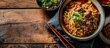 Braised Beef Noodles It is a popular menu that is liked by all genders and ages With meat cooked until tender Chewing soft on the tongue with rich flavorful herbal soup. Copy space image