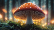 Scenery Magical Fantasy Fairytale Glow Mushroom