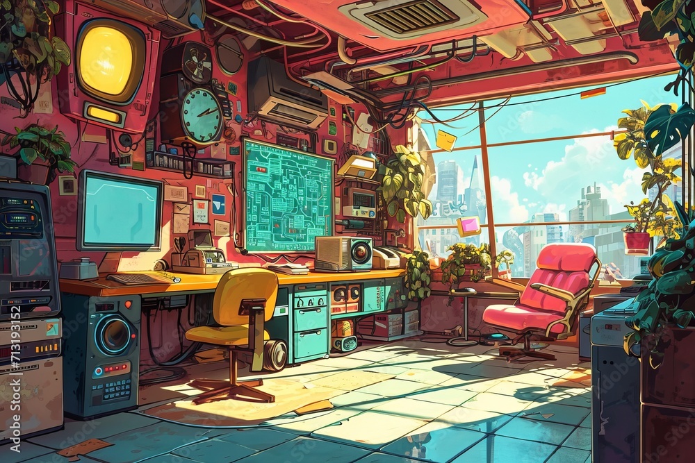 Infuse your creative space with the charm of animated circuits using a ...