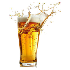 Poster - Beer splashing out of glass