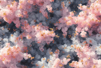 Wall Mural - abstract blossom: pink watercolor grunge wallpaper
