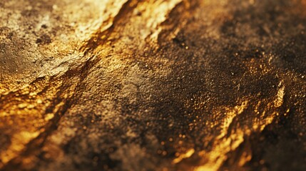 Poster - A detailed view of a surface with a gold color. This image can be used for various purposes