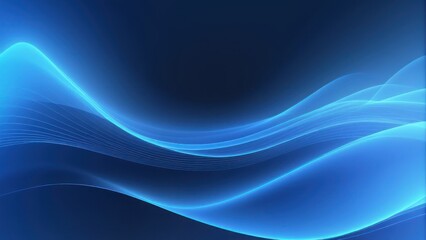Abstract blue background, wave, veil or smoke texture - computer generated picture, generative, AI.