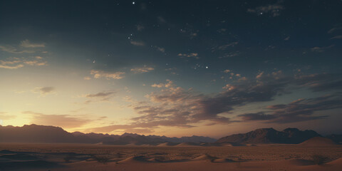 Desert Serenity: A Tranquil Winter Wonderland of Solitude and Beauty