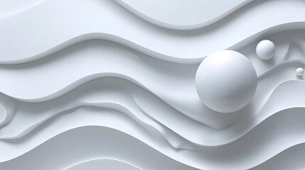 abstract 3D white background