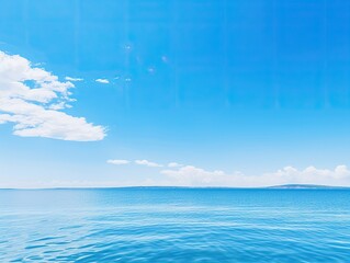 Poster - blue sky and sea