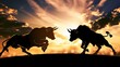 Bullish and bearish forces entwined in a never-ending dance, shaping the destiny of stocks on the market stage.