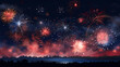 © ma - Fireworks background for celebration, holiday celebration concept