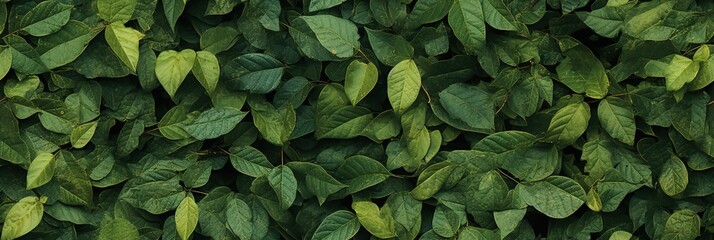 Seamless Green forest floor, fall leaf texture for wall and floor tile background , decorative