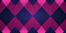 Navy Argyle And Magenta Diamond Pattern, In The Style Of Minimalist Background