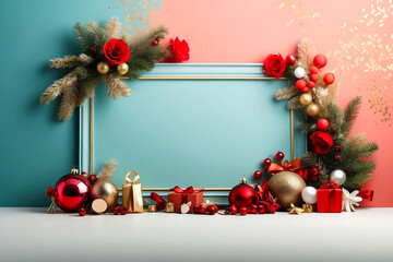 Wall Mural - christmas greeting card