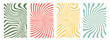 Groovy hippie 70s backgrounds. Waves, swirl, twirl pattern. Twisted and distorted vector texture in trendy retro psychedelic style. 