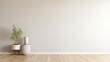 empty blank wall mockup, modern minimalistic interior, beautiful mockup for art painting or similar, generative AI