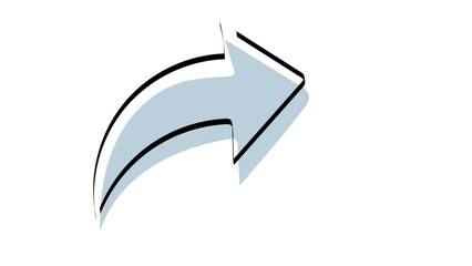 Aufkleber - arrow. indicator. mail. to send. side. vector. on a white background. Doodle. drawing. pattern. black lines.