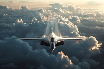 a supersonic warplane