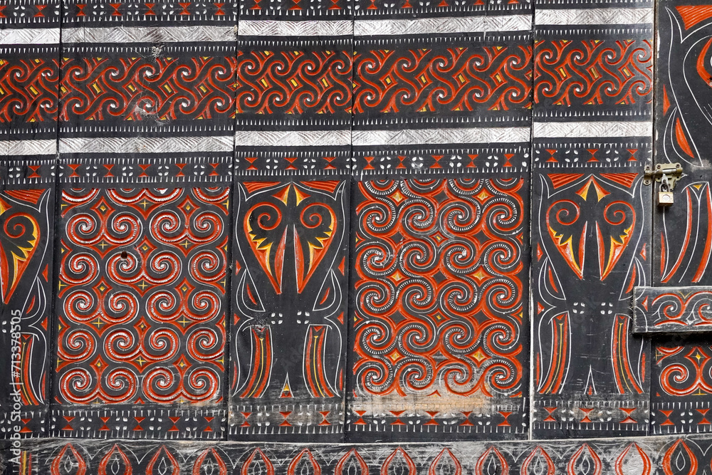 Toraja Design Tongkonan houses, traditional Torajan buildings, Tana Toraja, Sulawesi ...