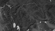 North Macedonia outlined. Grayscale elevation map