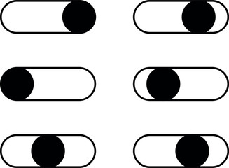 black and white buttons