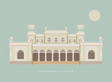 Fototapeta Londyn - Chowmahalla Palace - Chowmahallat - Hyderabad, Telangana - Stock Illustration
