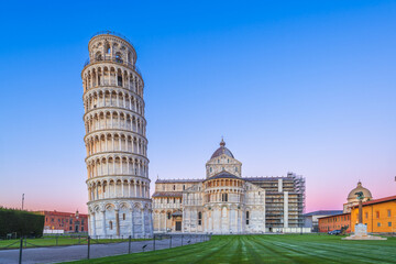 The Leaning Tower of Pisa in Pisa, Italy.