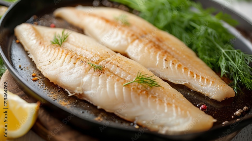 Sole Fish Rice Cooking of the sole fish. Generative AI Stock Photo | Adobe Stock