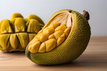 Wall Mural - Jackfruit isolated on background