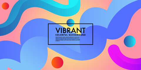 Wall Mural - Abstract Vibrant Gradient background, fluid liquid design