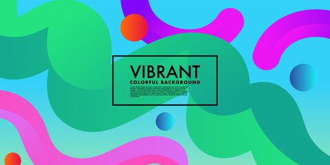 Wall Mural - Abstract Vibrant Gradient background, fluid liquid design
