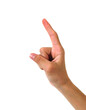 hand gesture with index finger open,