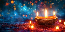 Diwali Festival Candles, Generative Ai