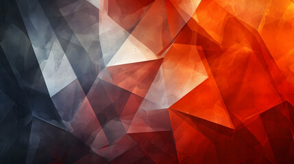 Wall Mural - Abstract Red and Orange Shapes Background