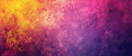  Abstract color gradient banner with grainy texture in pink, purple, and yellow - ideal for blurred colors poster, backdrop, header design