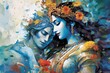 krishna and radha in love