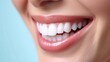 close up of woman with braces