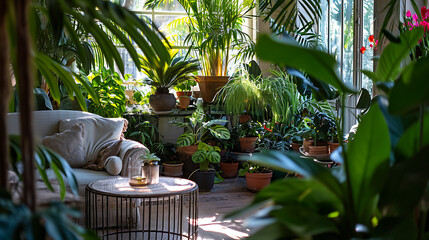  Uma serena e tranquila felicidade botânica emana das imagens de exuberantes jardins internos e vibrantes plantas de casa