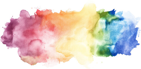 Sticker - perfect watercolor texture multicolored stain