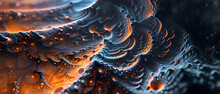 A Mesmerizing Depiction Of Fluidity, The Swirling Blue And Orange Patterns Evoke A Sense Of Calmness And Motion, Resembling The Ever-changing Movements Of Water