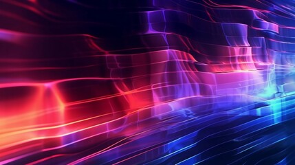 Poster - Abstract digital background featuring dynamic lines Ai Generative