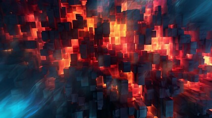 Poster - Abstract digital background Ai Generative