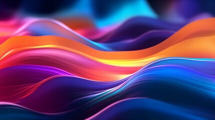Poster - Abstract digital background featuring dynamic lines Ai Generative
