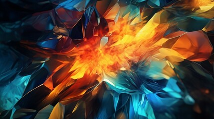 Poster - Abstract digital background Ai Generative