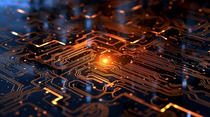 Poster - Abstract technology background Ideal for neural network Ai Generative