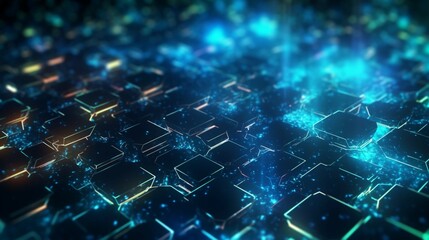 Poster - Abstract technology background Ideal for neural network Ai Generative