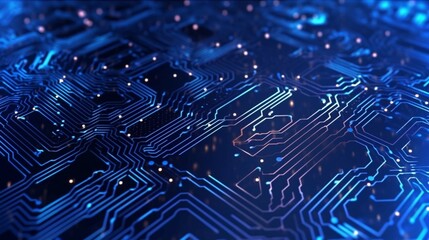 Poster - Abstract technology background Ideal for neural networkAi Generative