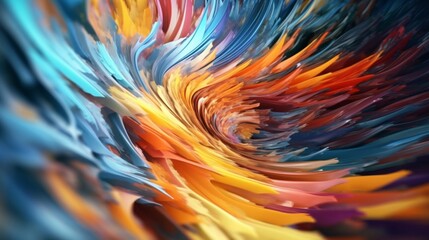 Poster - Abstract digital backdrop capturing the whirlwind Ai Generative