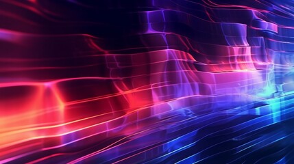 Poster - Abstract digital background featuring dynamic lines Ai Generative