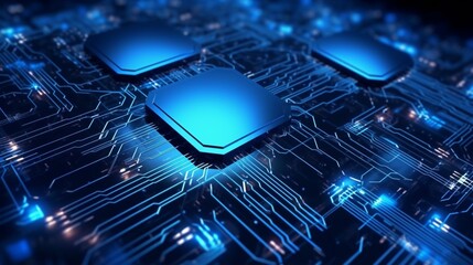 Poster - Abstract technology background Ideal for neural net Ai Generative