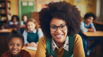 Poster - students in classroom