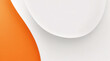 Der stilisierte moderne weiße und orange abstrakte geometrische quadratische Hintergrund mit Schatten. Vektorillustration. Sie können für Poster, Flyer, Vorlagen, Banner, Hintergrundbilder verwenden.